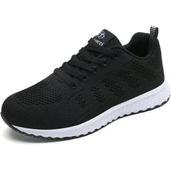 Mesh Breathable Lace up Shoes For Tennis Running