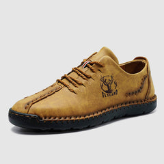 FLYLAND Men's Leather Loafer Chukka Boots