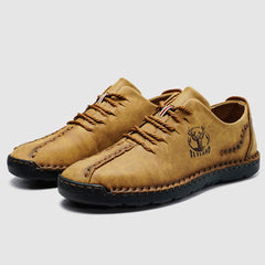 FLYLAND Men's Leather Loafer Chukka Boots