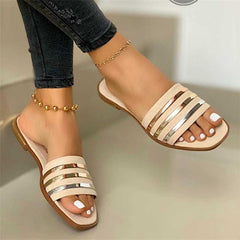Women's Comfort Flat Slippers Summer Slide Sandals