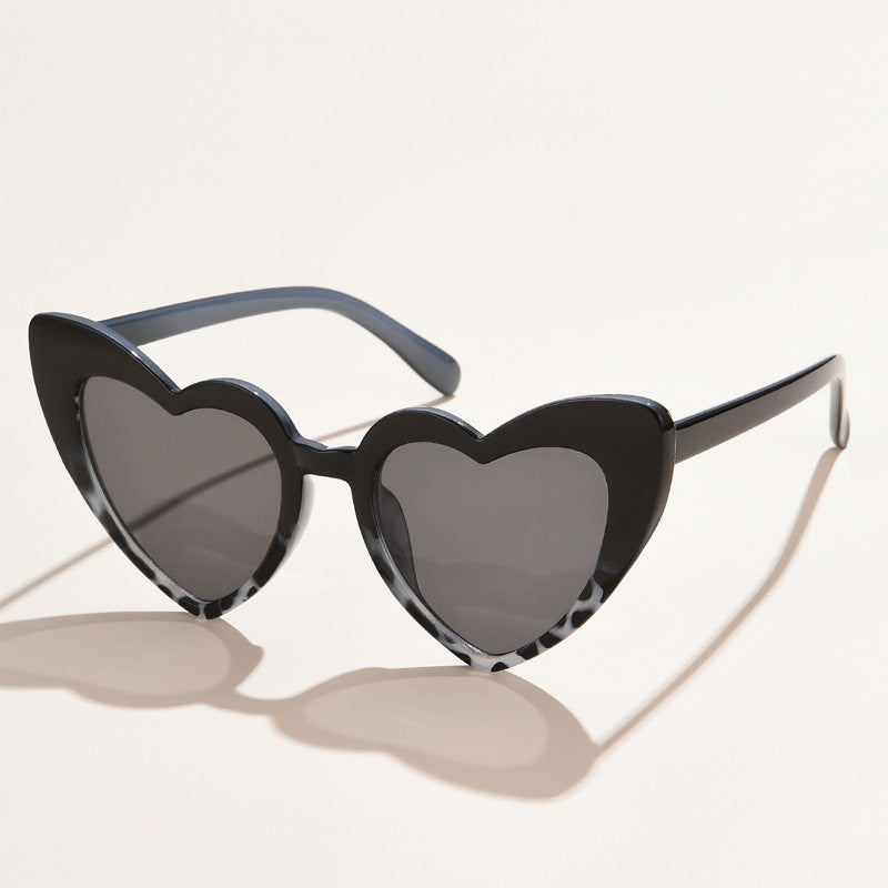 Love Ladies Heart Large Frame Sunglasses