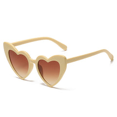 Love Ladies Heart Large Frame Sunglasses