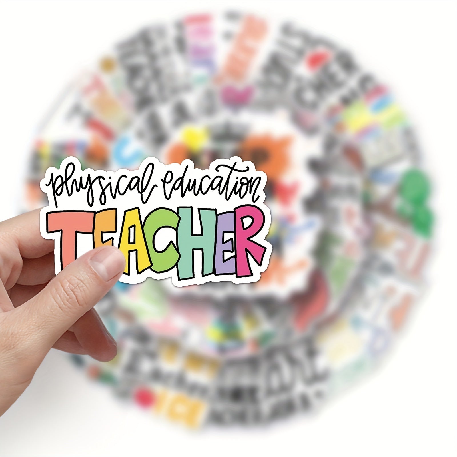 50Pcs Teacher Series Graffiti Stickers Waterproof Decorative DIY Toys