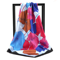 Silk Square Scarf Turban Ladies Accessories Sun Protection Shawl
