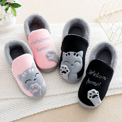 Men's Cat Fuzzy Indoor Slippers