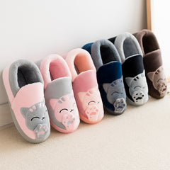 Men's Cat Fuzzy Indoor Slippers