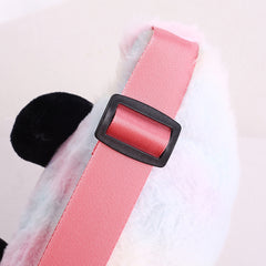 Kids Panda Cartoon Plush Shoulder Bag Messenger Bag
