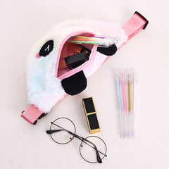Kids Panda Cartoon Plush Shoulder Bag Messenger Bag