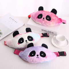 Kids Panda Cartoon Plush Shoulder Bag Messenger Bag