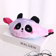 Kids Panda Cartoon Plush Shoulder Bag Messenger Bag