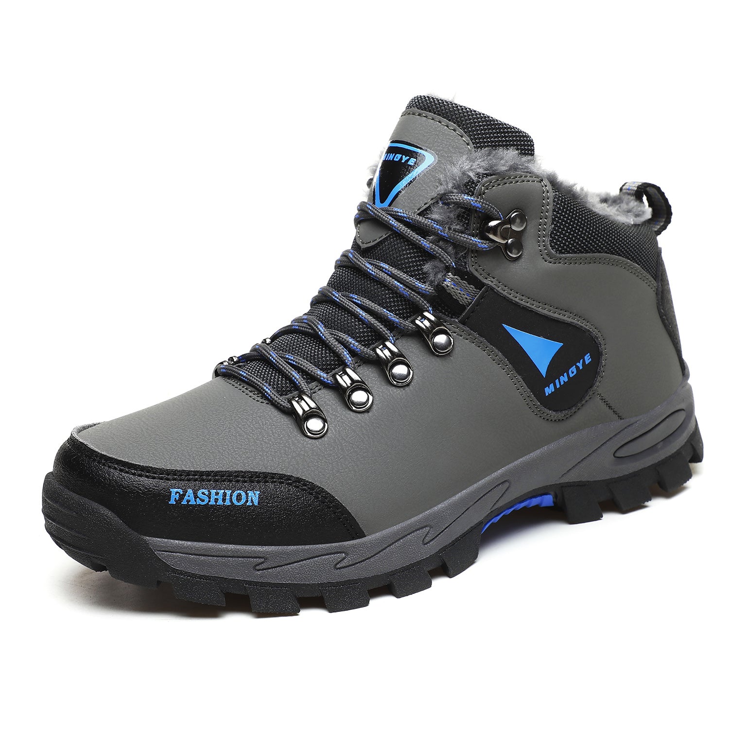 Men's Waterproof Snow Boots Non Slip Fleece Shoes
