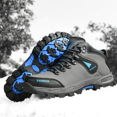 Men's Waterproof Snow Boots Non Slip Fleece Shoes