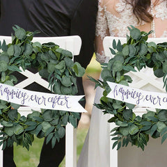 Eucalyptus Garland 28 Ft Silk Rose Vine Wedding Wall Decor