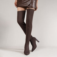 Women's High Heel Over The Knee Socks Boots
