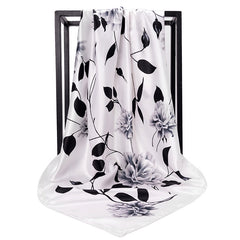 Silk Square Scarf Breathable Turban Ladies Accessories Sun Protection Shawl