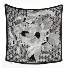 Twill Silk Square Scarf Turban Ladies Sun Protection Shawl
