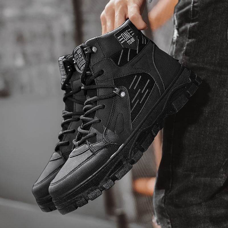 Men's Lace-up British Style Winter Boots