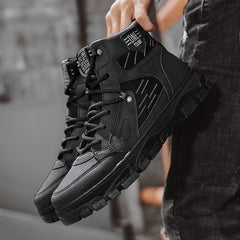 Men's Lace-up British Style Winter Boots