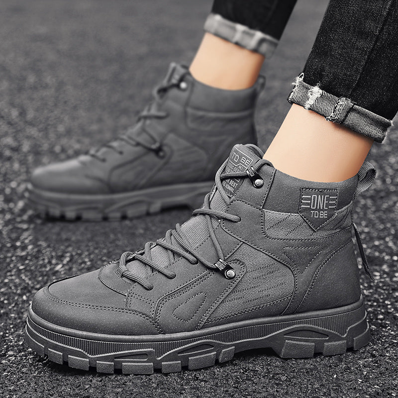 Men's Lace-up British Style Winter Boots