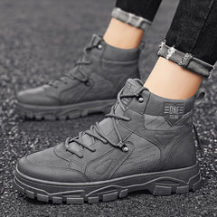 Men's Lace-up British Style Winter Boots