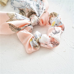 Boho Print Hair Scarf Scrunchies Chiffon Hair Ties Elastic Pack
