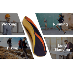 RooRuns Orthotic Arch Support Shoe Inserts - Relieve Foot Pain