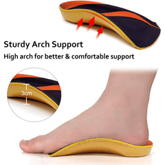 RooRuns Orthotic Arch Support Shoe Inserts - Relieve Foot Pain