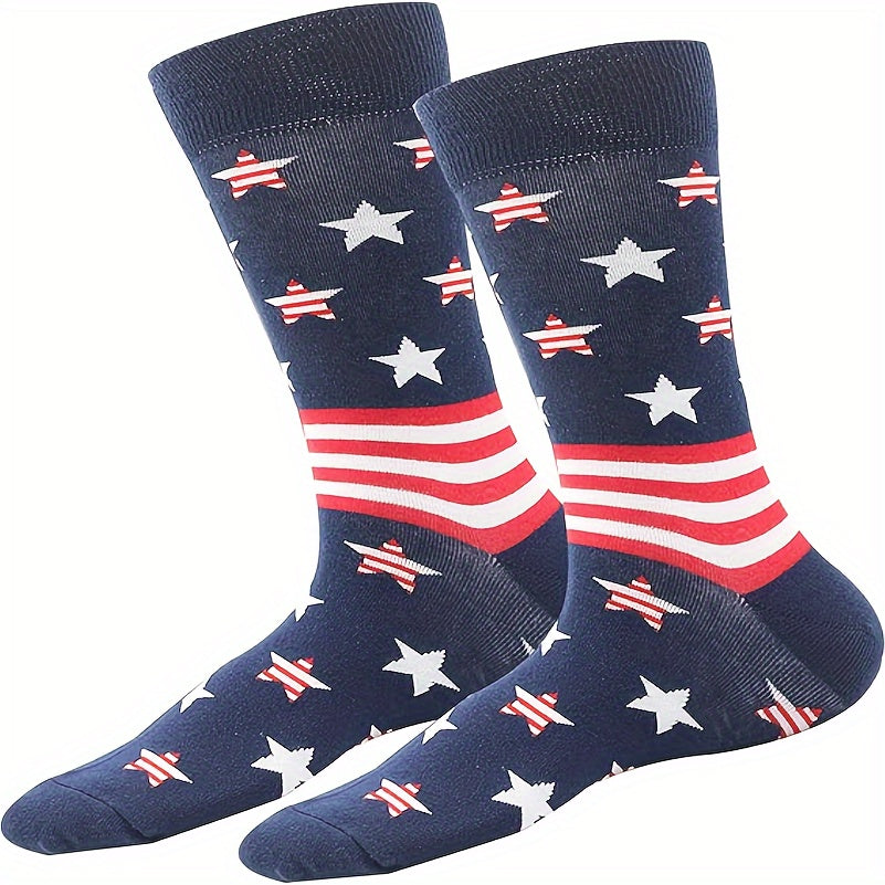 American Flag Pattern Socks for Men or Women - Patriotic 4th of July Freedom