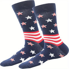 American Flag Pattern Socks for Men or Women - Patriotic 4th of July Freedom