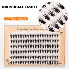 10D 20D 30D Natural Cluster False Mink Eyelashes