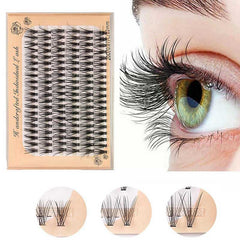 10D 20D 30D Natural Cluster False Mink Eyelashes