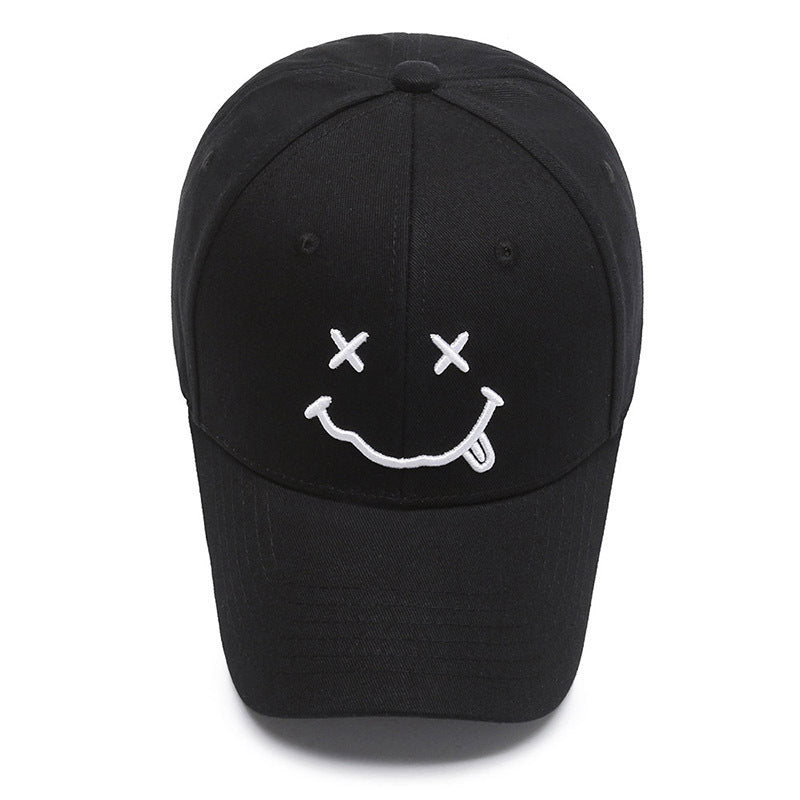 Smile Face Sunshade Baseball Cap Solid Sports Hat Adjustable Dad Hats