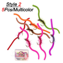 Maggot Fly Fishing Bait Wet Trout Worm Lures for Trout Perch