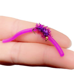 Maggot Fly Fishing Bait Wet Trout Worm Lures for Trout Perch
