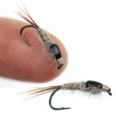 Rabbit Ear Nymph Flies Trout Fishing Lures Freshwater Saltwater Size 10 Hooks