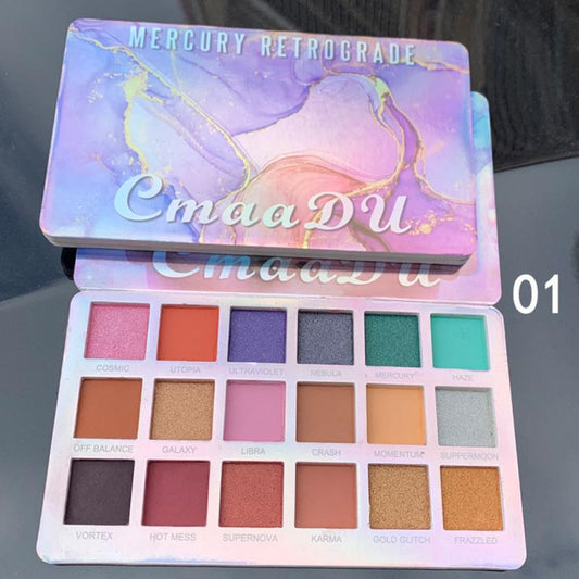 Colorful Matte Glitter Eyeshadow Palette Cosmetics