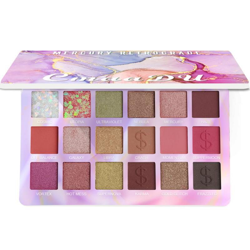 Colorful Matte Glitter Eyeshadow Palette Cosmetics