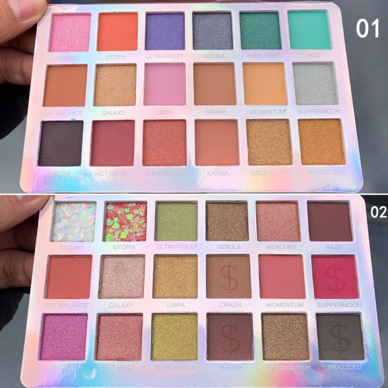 Colorful Matte Glitter Eyeshadow Palette Cosmetics