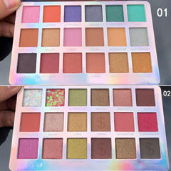 Colorful Matte Glitter Eyeshadow Palette Cosmetics
