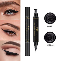Waterproof Double Headed Eyeliner Pen for Left and Right Wings
