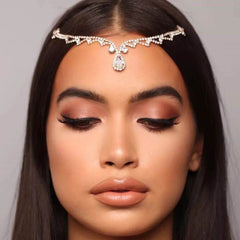 Vintage Rhinestone Bridal Headband Chain for Wedding