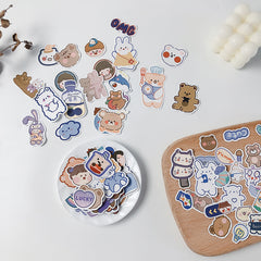 90pcs Bear Girls Stickers Children's Diy Stationery Computer Stickers