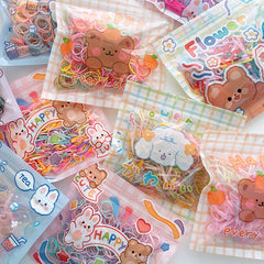 Disposable Children's Braided Rubber Band Hair Ring 200pcs