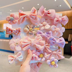 8pcs Kids Hair Clips Bow Flower Clips