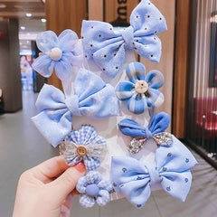 8pcs Kids Hair Clips Bow Flower Clips