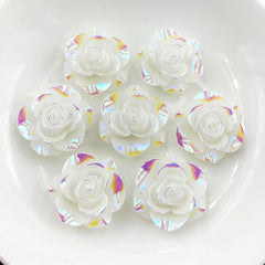 10pcs 20mm Rose Shape Flatback Resin - Wedding Nail Art Decoration