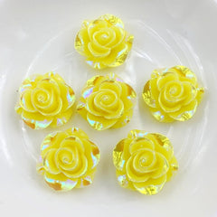10pcs 20mm Rose Shape Flatback Resin - Wedding Nail Art Decoration