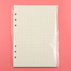 50pcs A5 Loose Leaf Paper 6 Hole Journal Book Inner Pages Office Learning