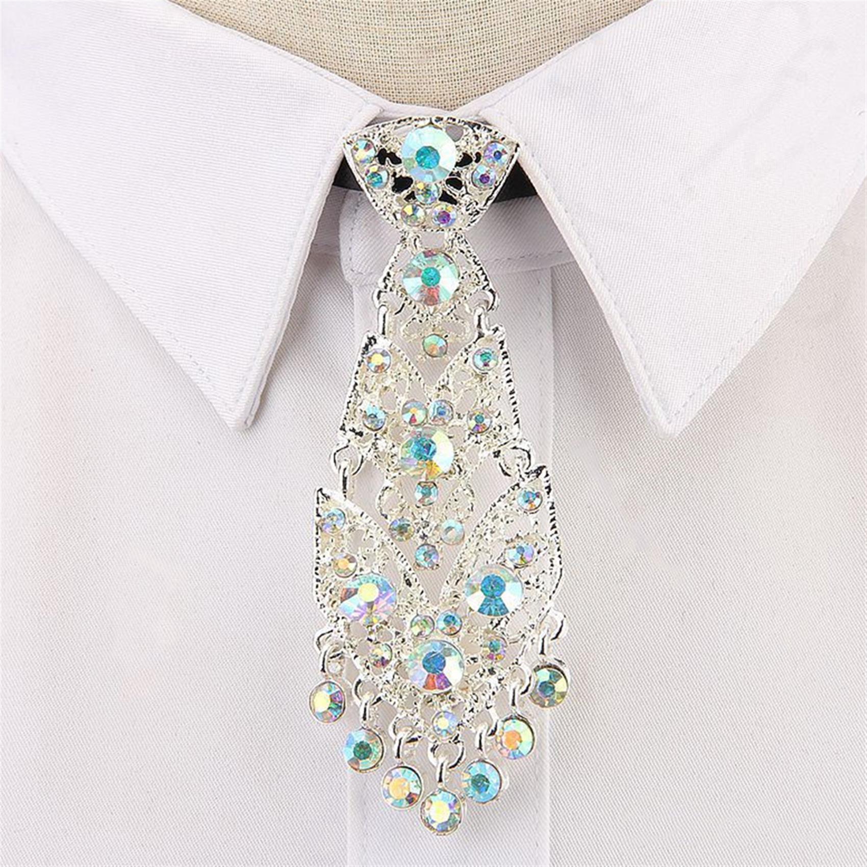 Men's Rhinestone Tie for Evening Reception