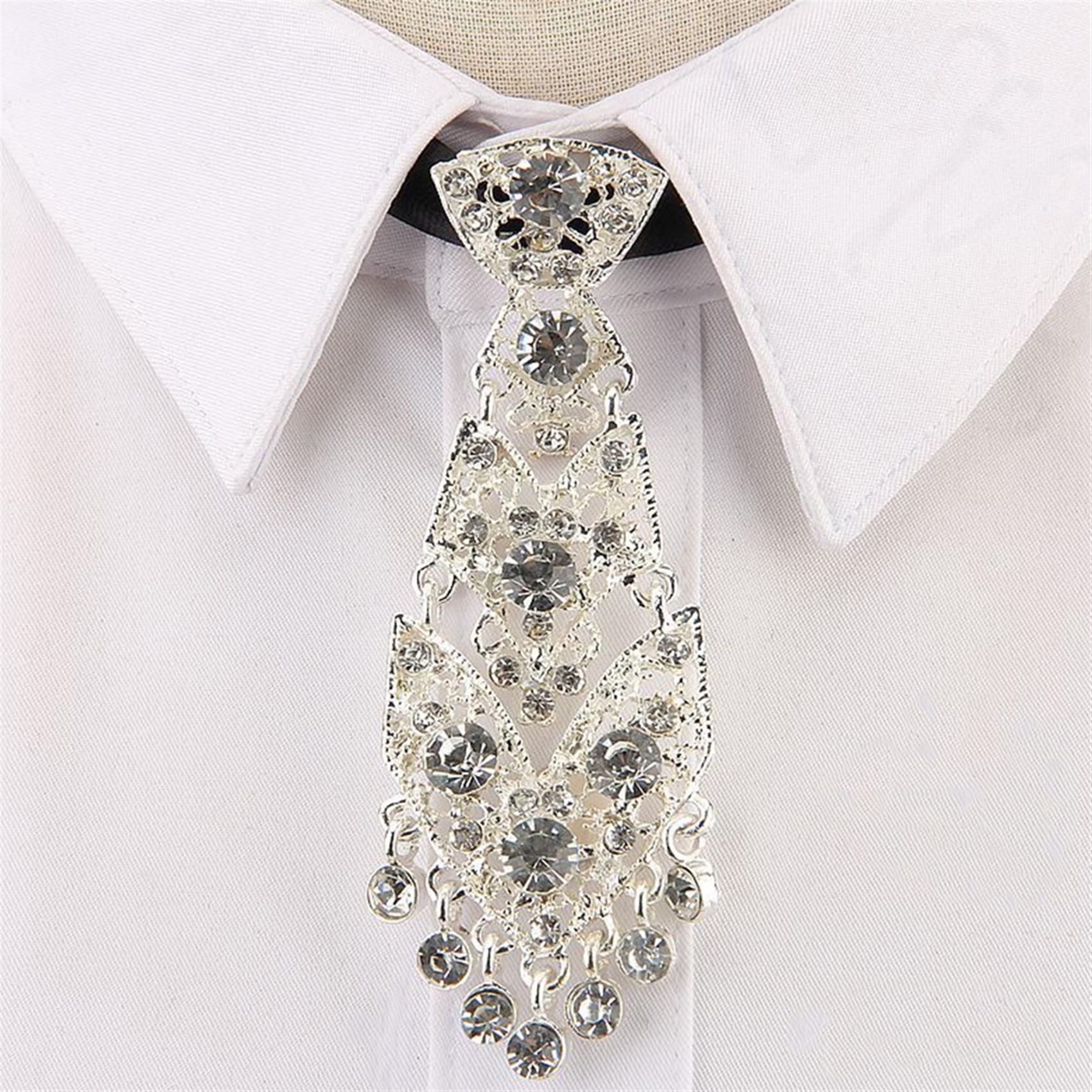 Men's Rhinestone Tie for Evening Reception